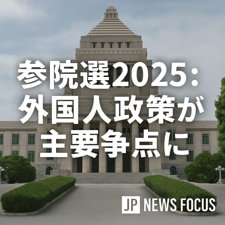 【国内ニュース】参院選2025：外国人政策が主要争点に